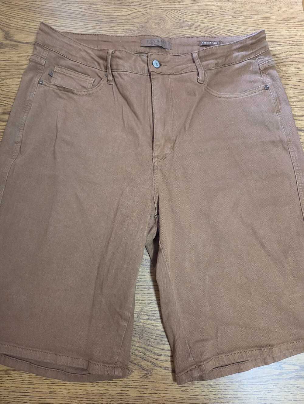 Judy Blue Rust Brown Denim Shorts Size 18W - Picture 2 of 11